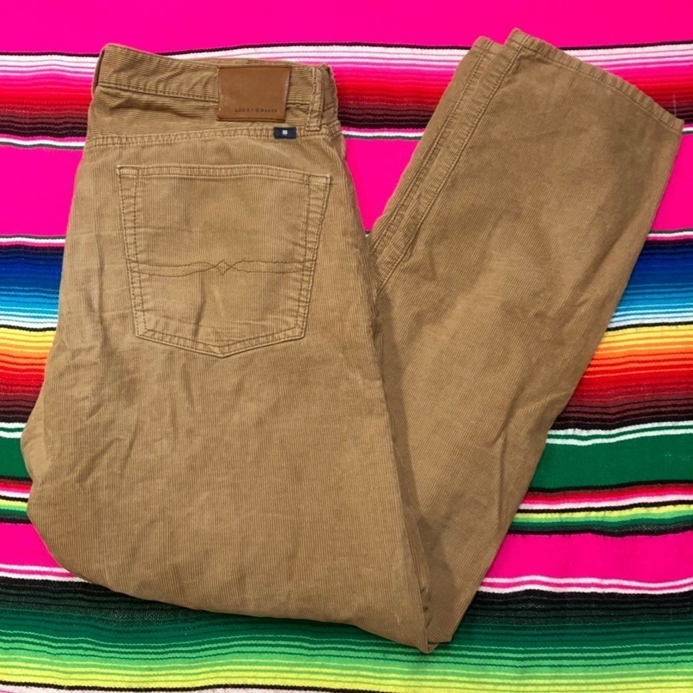 Lucky Brand Corduroy Pants 36x32 Brown